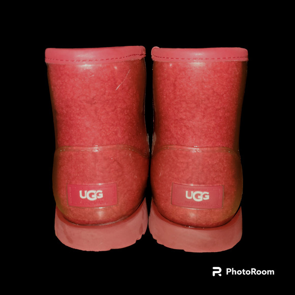 Ugg Women\'s Classic Clear Mini Samba Red Boots, Size 6 main image 8